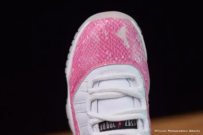 Official Maikesneakers 11 WMNS Low Pink Jordan Air AH7860-106 Snakeskin 0529